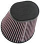K&N Universal Clamp-On Air Filter 3-1/2in 10 Degree Flange 5-3/4in B 4-1/2in x 3-1/4in T 7in H