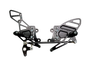 Vortex Racing 04-07 Honda CBR1000RR,03-06 CBR6100 RR Adjustable Rearsets- Black