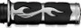 Kuryakyn ISO Flame Grips Metric Chrome