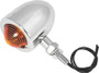 Bikers Choice Chrome Bullet Lite With Amber Lens 2 Inch Diameter Dual Filament Custom Stud Mount