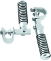 Bikers Choice Clamp On O Ring Peg Kit For 1 To 1 1/8 Inch Tube Universal Custom