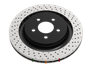 DBA 06-13 Chevrolet Corvette Base Rear 4000 Series Drilled Rotor