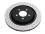 DBA 14-21 Volkswagen GTI (w/Perf Pkg 310mm Rear Disc) Rear 4000 Series Drilled Rotor