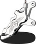 Performance Machine Front 6 Piston Diff Bore Caliper - Chrome