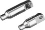 Kuryakyn Male Mount 2-1/2inch Footpeg Extension Chrome (Pair)