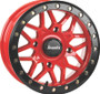DragonFire Racing Typhon Wheel 15X7 4/137 5+2 +10 Machined Red