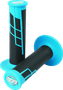 ProTaper Clamp-On 1/2 Waffle Grip - Neon Blue/Black