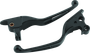 Bikers Choice 08-13 FLH FLT / 08-16 FLHR Vortex Lever Set Black