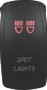 DragonFire Racing Lighted Switch Spot Light On/Off Red