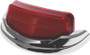 Kuryakyn Tracer Rear Fender Tip Light Chrome Red Lens