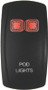 DragonFire Racing Lighted Switch On/Off Red