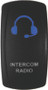 DragonFire Racing Lighted Switch Int/Rad On/Off Blue Led