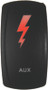 DragonFire Racing Lighted Switch Aux On/Off Red Led