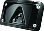 Kuryakyn Curved Laydown License Plate Frame Gloss Black