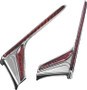 Kuryakyn L.E.D. Vertical Rear Light Strips 12-17 GL1800 Chrome Red Lens
