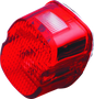 Bikers Choice 99-03 Big Twin & XL Red Laydown Taillight With Top License Light