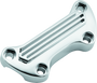 Bikers Choice 74-Up Chrome Finned Handlebar Clamp With 1in. Bars