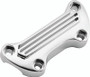 Bikers Choice 74-Up Chrome Finned Handlebar Clamp With 1in. Bars