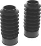Bikers Choice 49MM Black Short Fork Boots Extended 6.5in / Collapsed 3in (Pair)