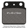 EBC 03-05 Kawasaki KSF 400 KFX Front Left R Series Sintered Brake Pads