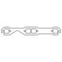 Cometic Chevy Gen1 Small Block V8 .060in HTS Exhaust Mani Gskt Set-1.450in x 1.480in Rectangle Port