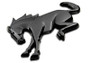 Ford Racing Bronco Rear Emblem - Matte Black