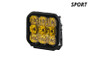 Diode Dynamics SS5 LED Pod Sport - Yellow Flood (Single)