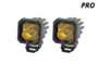 Diode Dynamics Stage Series C1 LED Pod Pro - Yellow Spot Standard ABL (Pair)