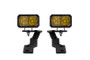 Diode Dynamics 16-21 Toyota Tacoma Stage Series 2in LED Ditch Light Kit - Yellow Pro Combo