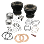 S&S Cycle 66-84 BT 98in 3-5/8in Big Bore Cylinder &  Piston Kit For S&S SH98 Engines - Gloss Black
