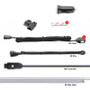 XK Glow Fiber Optic Roll 3pc LED Head XKchrome App Controlled Fiber Optic LED Accent Light Kit 6ft