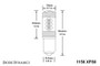 Diode Dynamics 1156 XP80 LED - Amber Four