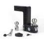 Weigh Safe 8in Drop Hitch w/Built-in Scale & 2.5in Shank (8K/18.5K GTWR) w/WS05 - Black Cerakote