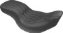 Mustang 08-21 Harley Electra Glide,Rd Glide,Rd King Str Glide Lowdown 1PC Seat Black Pearls - Black