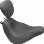 Mustang 18-19 Honda Gold Wing GL1800 Standard Touring 1PC Seat w/ Driver Backrest - Black