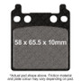 EBC 75-76 Honda CB 750 F Supersport Rear Left Semi-Sintered Vee Brake Pads