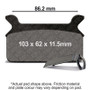 EBC 86-99 Harley-Davidson Touring FLT/FLHT/FLHTCI/Ultraglide Rear Right FA-SFA-TT-X Brake Pads