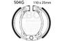 EBC 81-82 Yamaha DT 80 Front Left Sintered HH/R Brake Pads