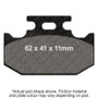 EBC 91-93 Suzuki RM 125 Rear Left FA-SFA-TT-X Brake Pads