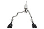 Corsa 2022-2024 Chevrolet Silverado 1500 Cat-Back Dual Rear Exit with Twin 4in Black Tips