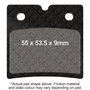 Brake Pads Fa696hh Double-h Sintered