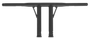 Burly Brand Folsom Bar 12in - Matte Black