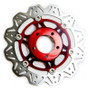 EBC 96-98 Suzuki GSF 600 Bandit Front Left/Right Vee Floating Red Rotor