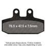 EBC 04-05 Aprilia Scarabeo 125/250 GT Front Left/Right FA-SFA-X Brake Pads