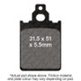 EBC 05-06 Vespa PX 150 All Models Front Left FA-SFA-X Brake Pads