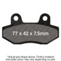 EBC 85-87 Honda CMX 250 C/CD Rebel Front Left/Right Sintered HH/R Brake Pads