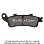 EBC 04-05 Honda NRX 1800 Rune DA/DB/EA/EB Front Left/Right Semi-Sintered Vee Brake Pads