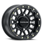 Raceline A92B Podium 15x6in / 4x137 BP / 40mm Offset / 110.18mm Bore - Satin Black Beadlock Wheel