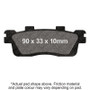 EBC 18-19 KYMCO Street Like S 125i Rear Left Sintered R/HH Brake Pads