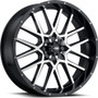 Hurricane Black/machined 18x6.5 4/137 4 + 2.5 (+10mm)